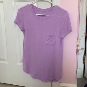 purple soft tee shirt